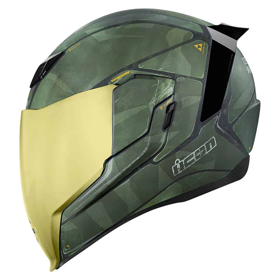Icon Airflite Battlescar 2 Helmet Green - Image 2