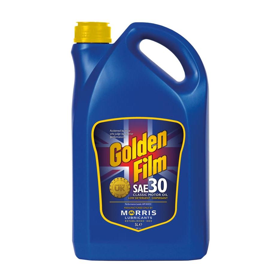 Morris Lubricants Golden Film SAE 30 Classic Motor Oil 5L