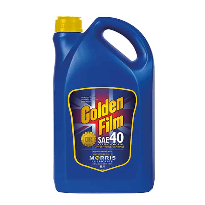 Morris Lubricants Golden Film SAE 40 Classic Motor Oil 5L