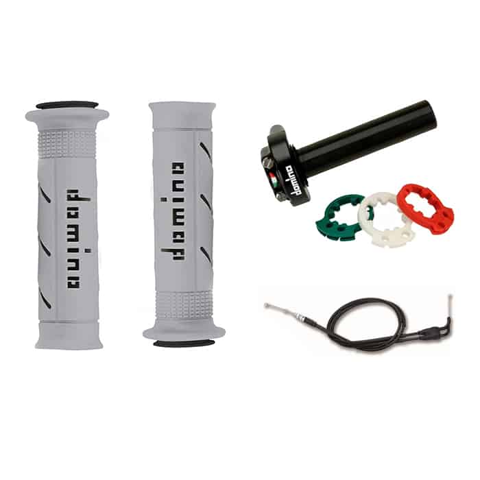 Domino XM2 Quick Action Throttle with Grey Grips