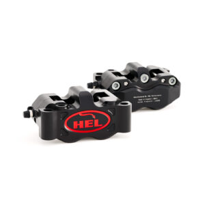 hel v1 100mm solid billet 4 piston front radial brake calipers black