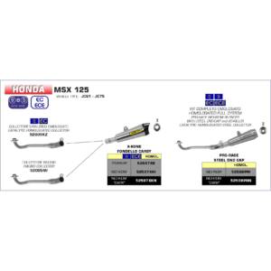 Honda-MSX125-2016-2017-2018-2019-2020-Arrow-Exhaust