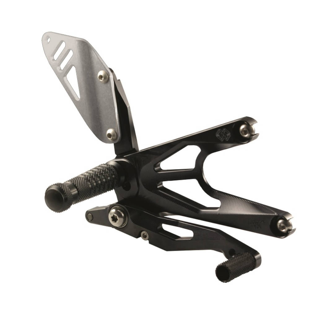 Yamaha YZF-R6 2006-2016 Gilles Tooling FXR Rearsets Black FXR-Y02-B ...