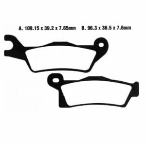 Can Am (Brp) OUTLANDER 650 EFI 4X4 2013-2022 Moto Master Brake Pad Nitro 098821