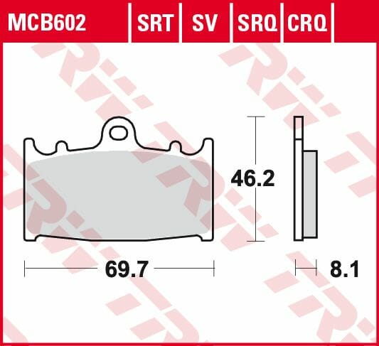 KIT PASTIGLIE FRENO POSTERIORE ORGANICHE TRW SUZUKI AN Burgman 250 1998 1999