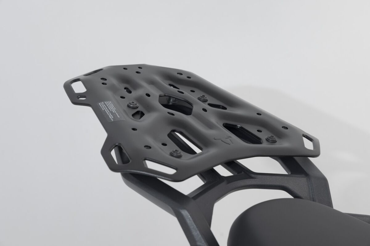 Portapacchi SW-Motech ADVENTURE-RACK Nero Per Triumph Tiger 1200 (11-) - Alluminio Per Avventure Off-Road
