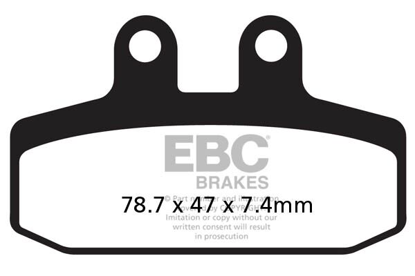 Derbi Rambla 300 i 2010-2012 EBC Front SFA-HH Brake Pads SFA256HH