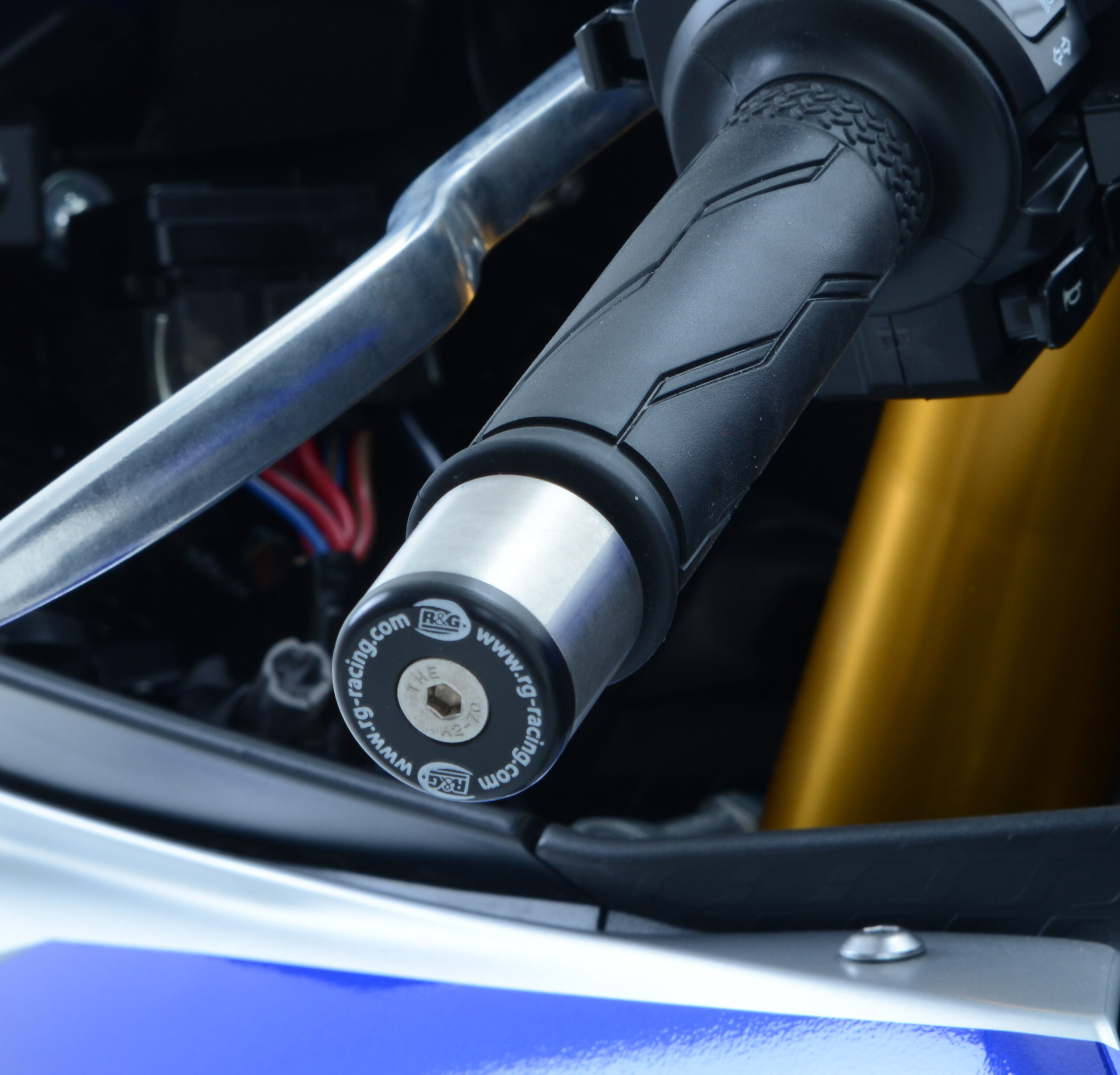 Yamaha YZF-R1 2015-2023 R&G Bar End Sliders BE0093BK