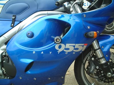Triumph 595 1997-2006 R&G Crash Protectors - Classic Style CP0037BL