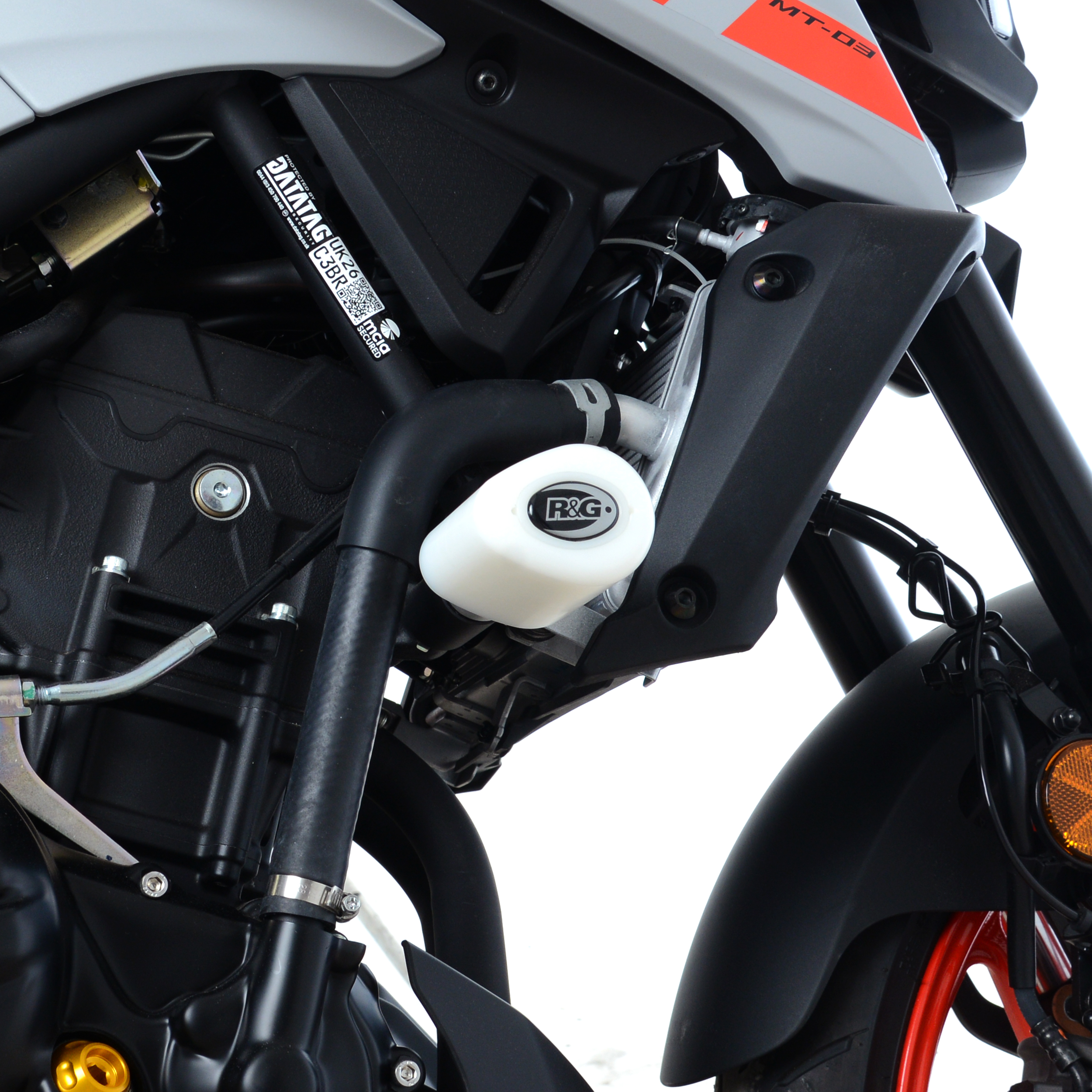 Yamaha MT-03 2016-2023 R&G Crash Protectors CP0406WH