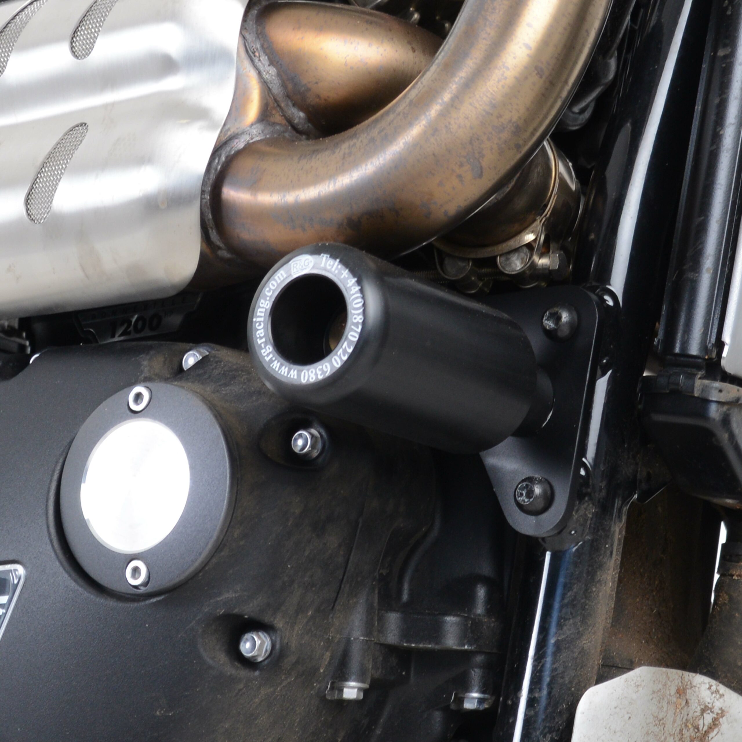 Triumph Scrambler 1200 XE 2019-2020 R&G Crash Protectors CP0479BL