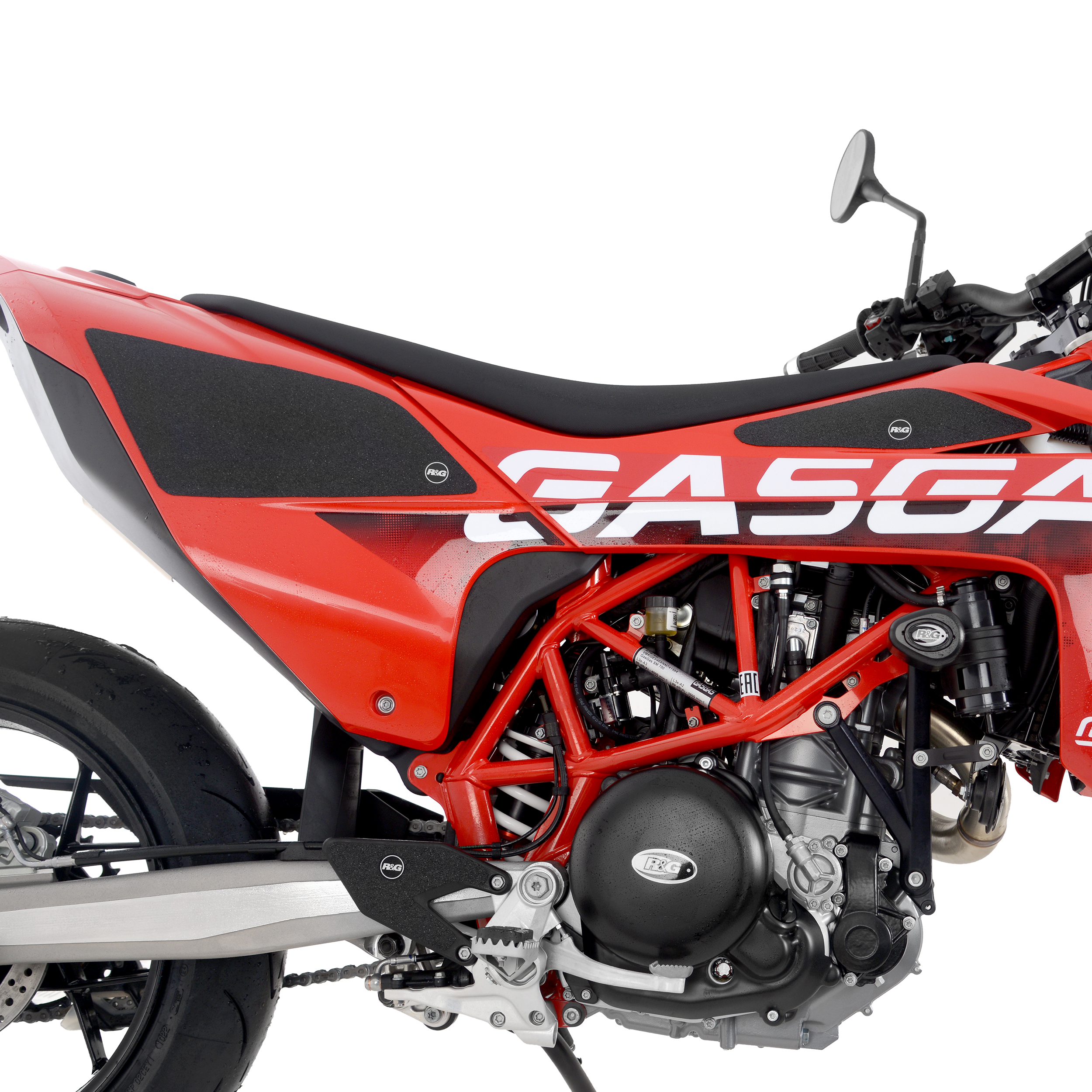 GasGas SM700 2022-2023 R&G Tank Traction Grips EZRG2500BL