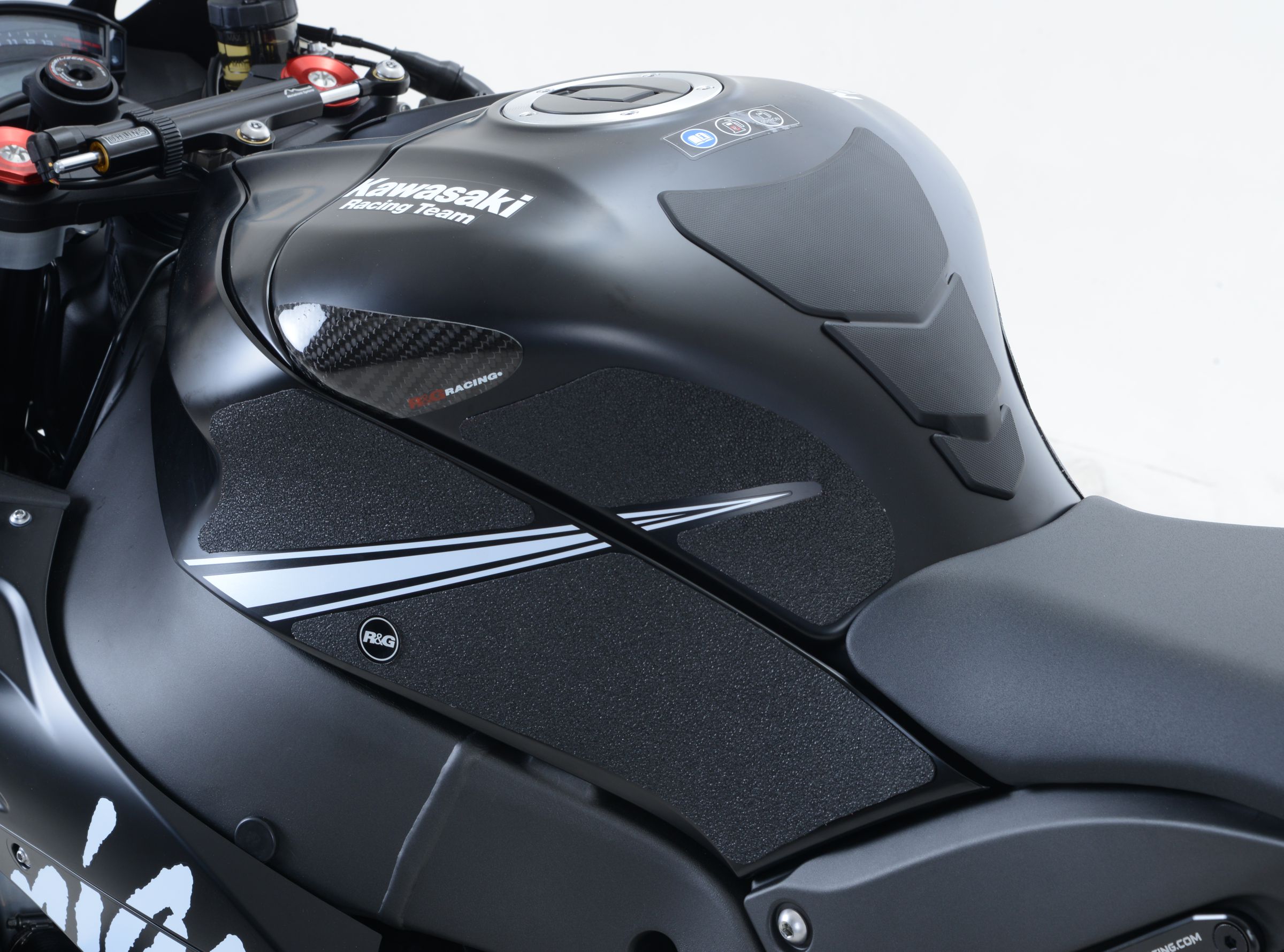 Kawasaki ZX10-R 2016-2020 R&G Tank Traction Grips EZRG426BL