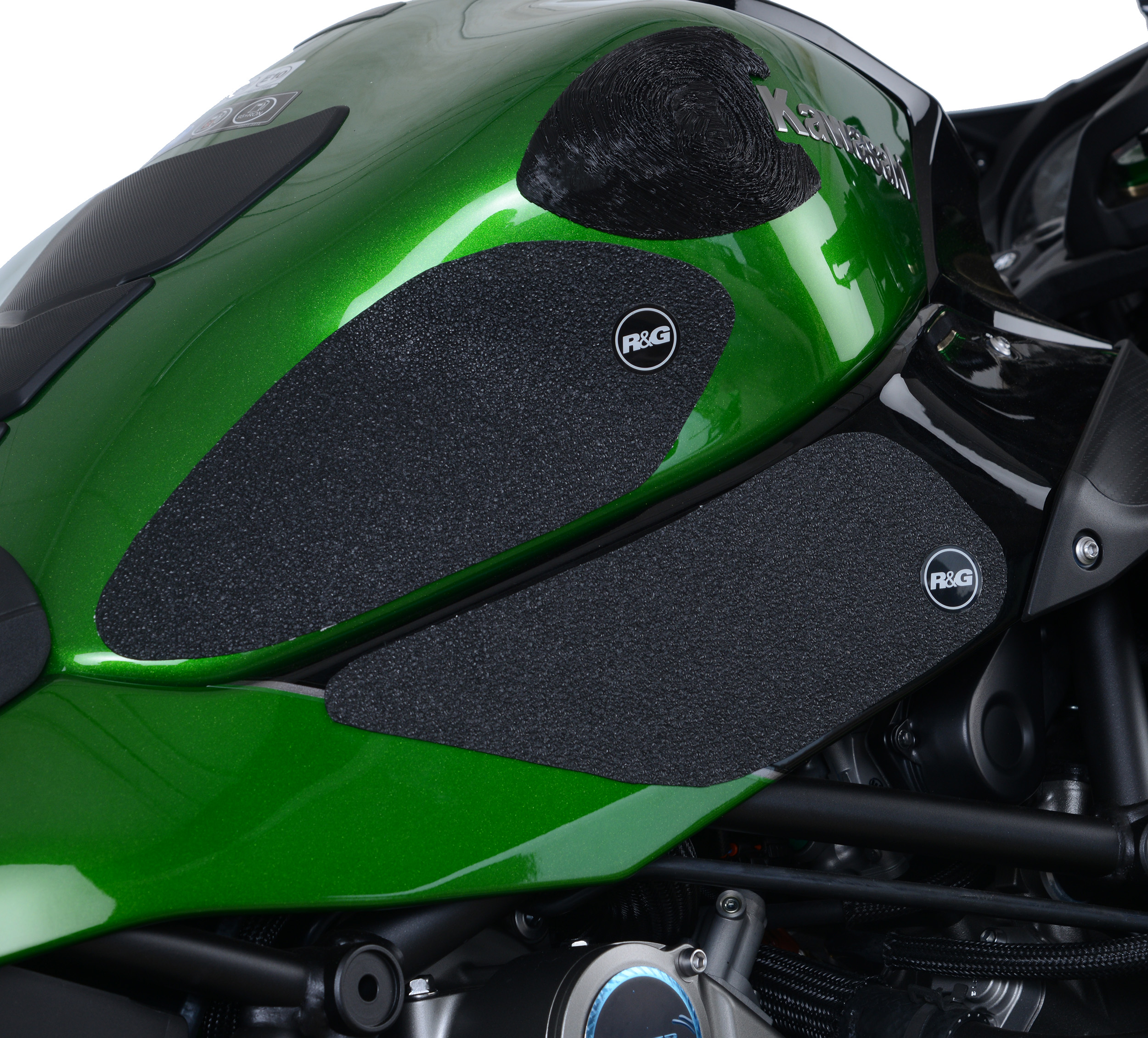 Kawasaki Ninja H2 SX 2018-2023 R&G Tank Traction Grips EZRG434BL