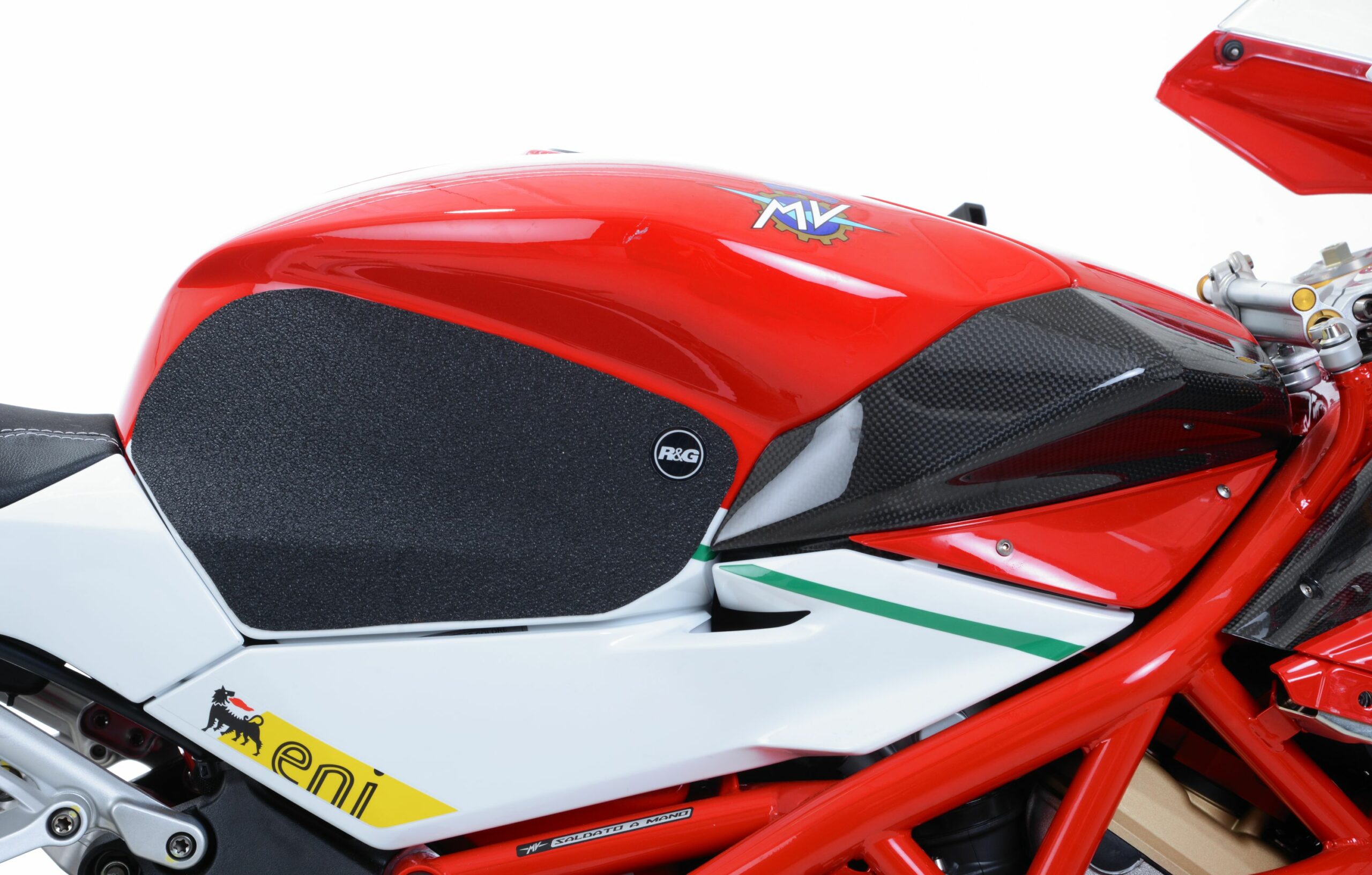 MV Agusta F4 RC 2015-2018 R&G Tank Traction Grips EZRG603BL