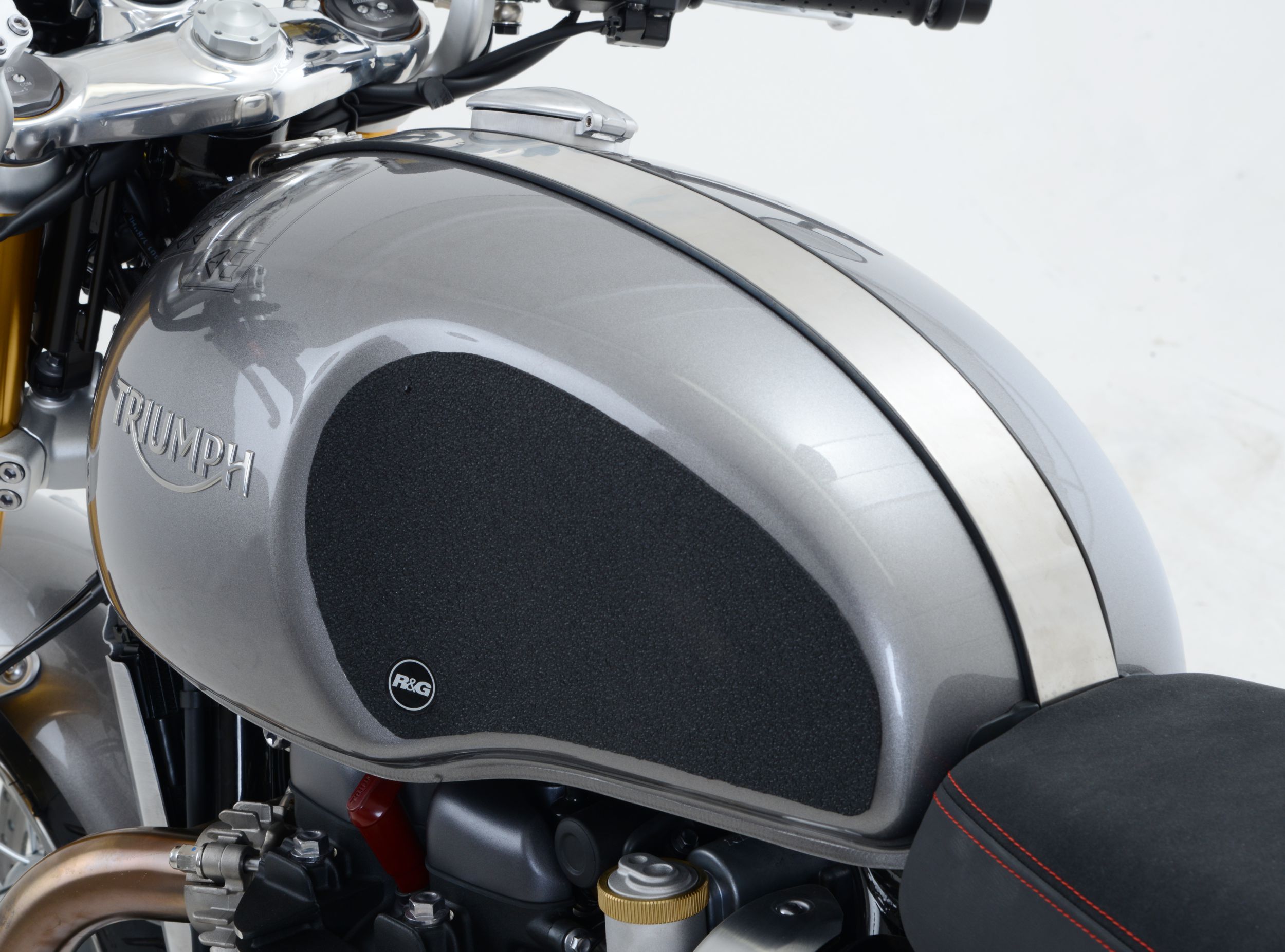 Triumph Thruxton 1200 2016-2018 R&G Tank Traction Grips EZRG809BL