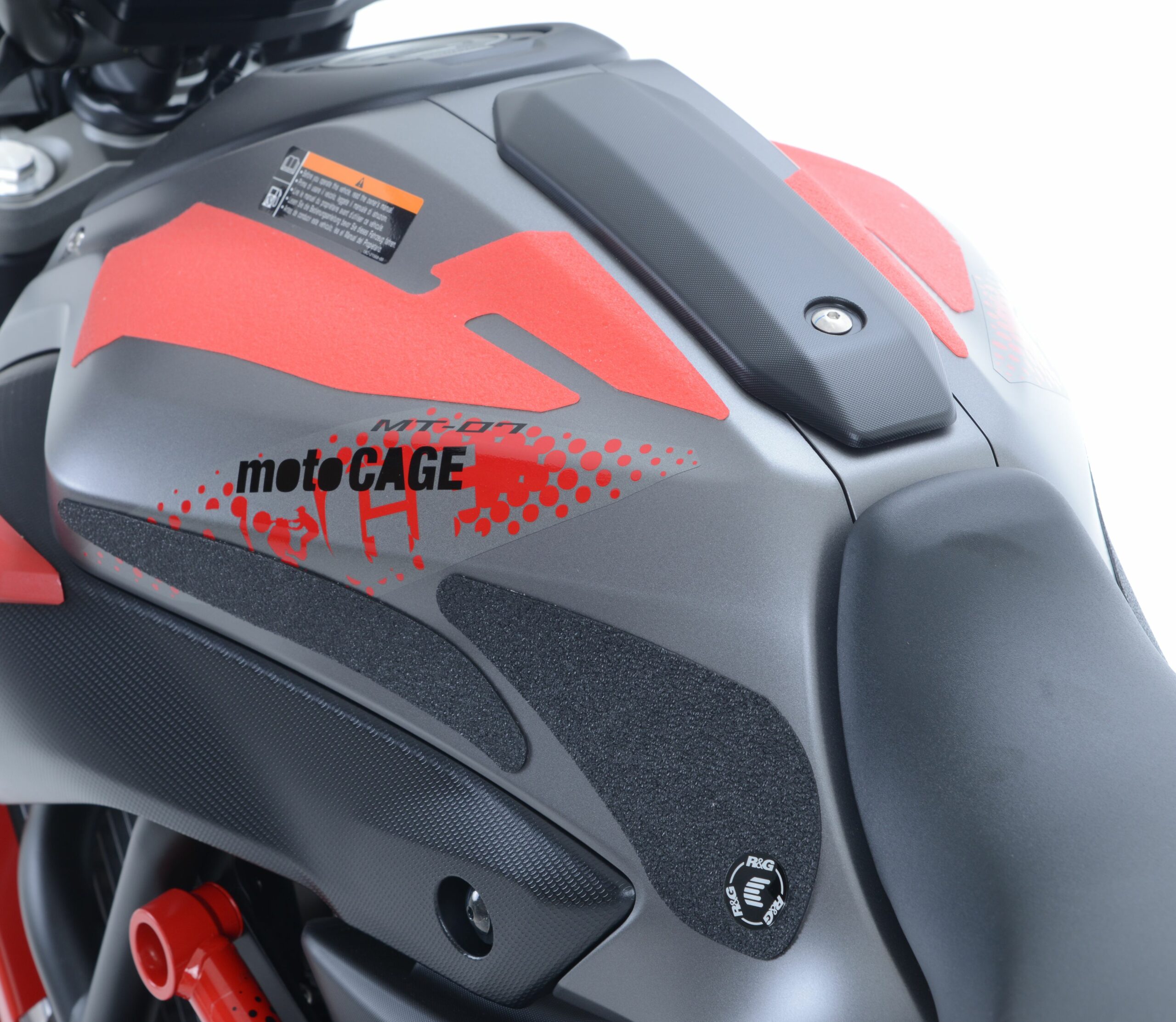 Yamaha MT-07 (FZ-07) 2014-2017 R&G Tank Traction Grips EZRG915BL