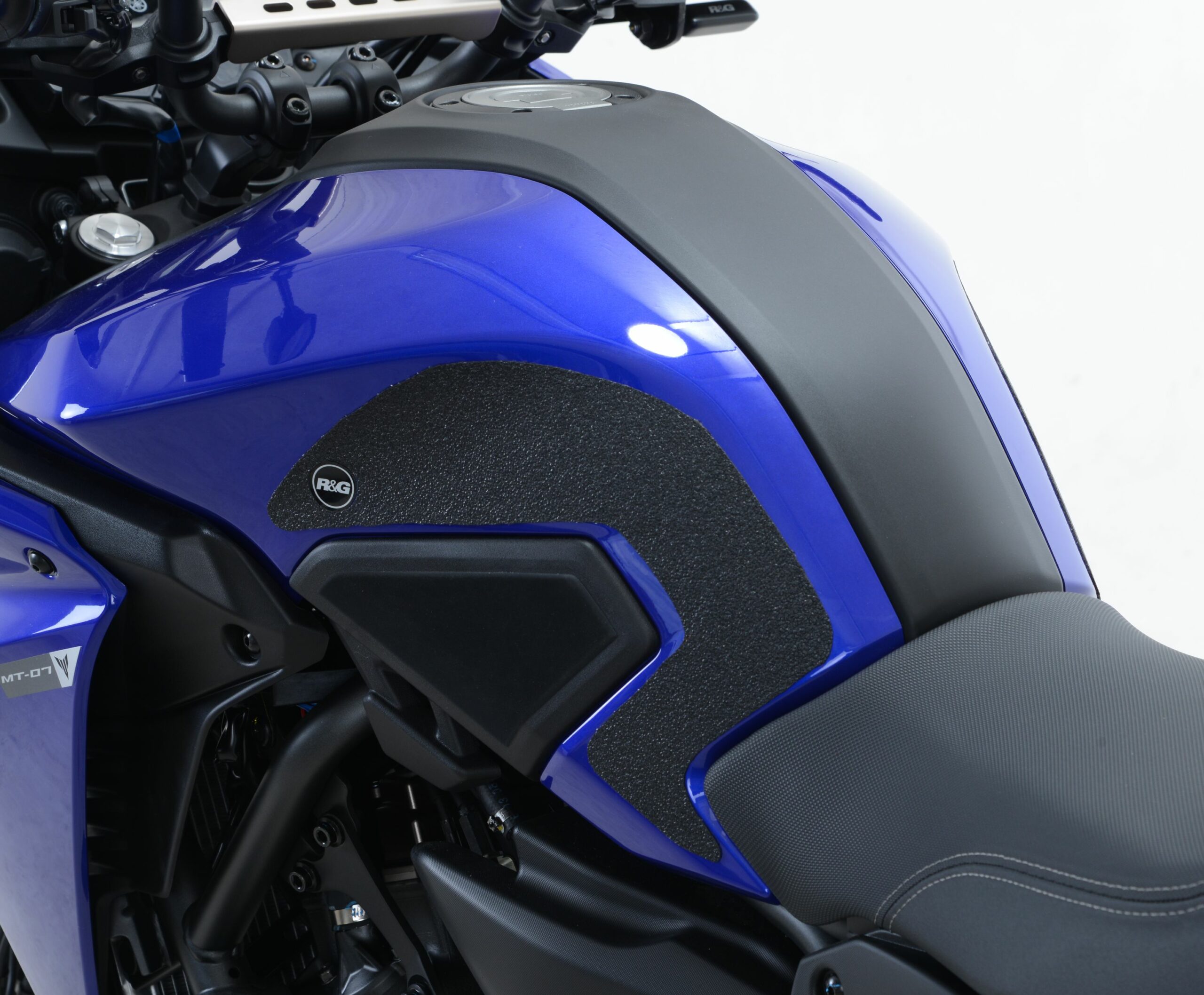 Yamaha Tracer 700 - MT-07 (FJ-07) 2016-2020 R&G Tank Traction Grips EZRG925BL