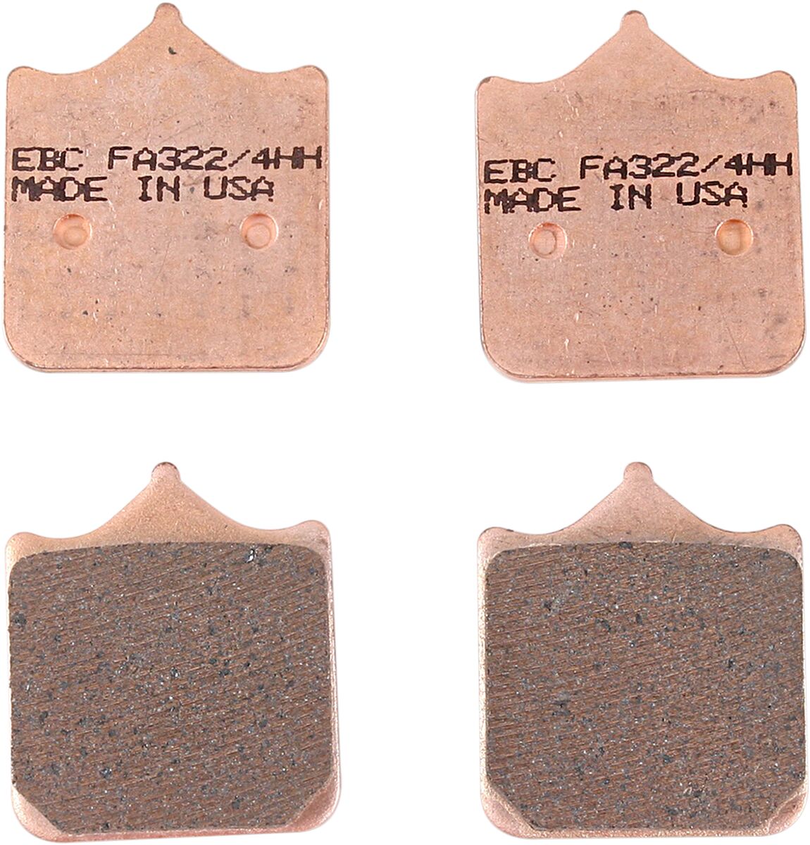 Bimota DB6R Delirio (1100cc) 2008 EBC Front Sintered "HH" Brake Pads FA322/4HH