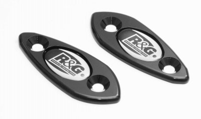 Kawasaki ZX6-R 2009-2024 R&G Mirror Blanking Plates MBP0003BK