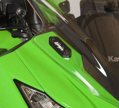 Kawasaki ZX-4RR 2023 R&G Mirror Blanking Plates MBP0014BK