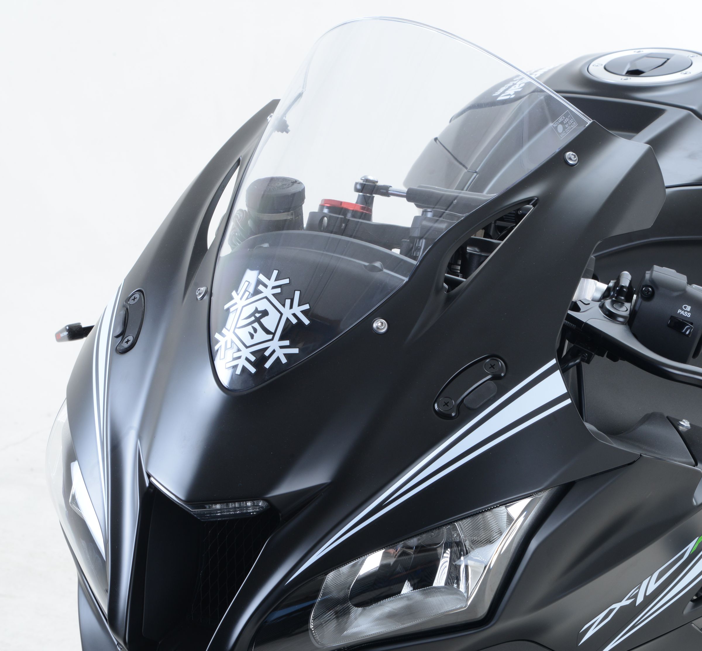 Kawasaki ZX-10RR 2021-2023 R&G Mirror Blanking Plates MBP0024BK