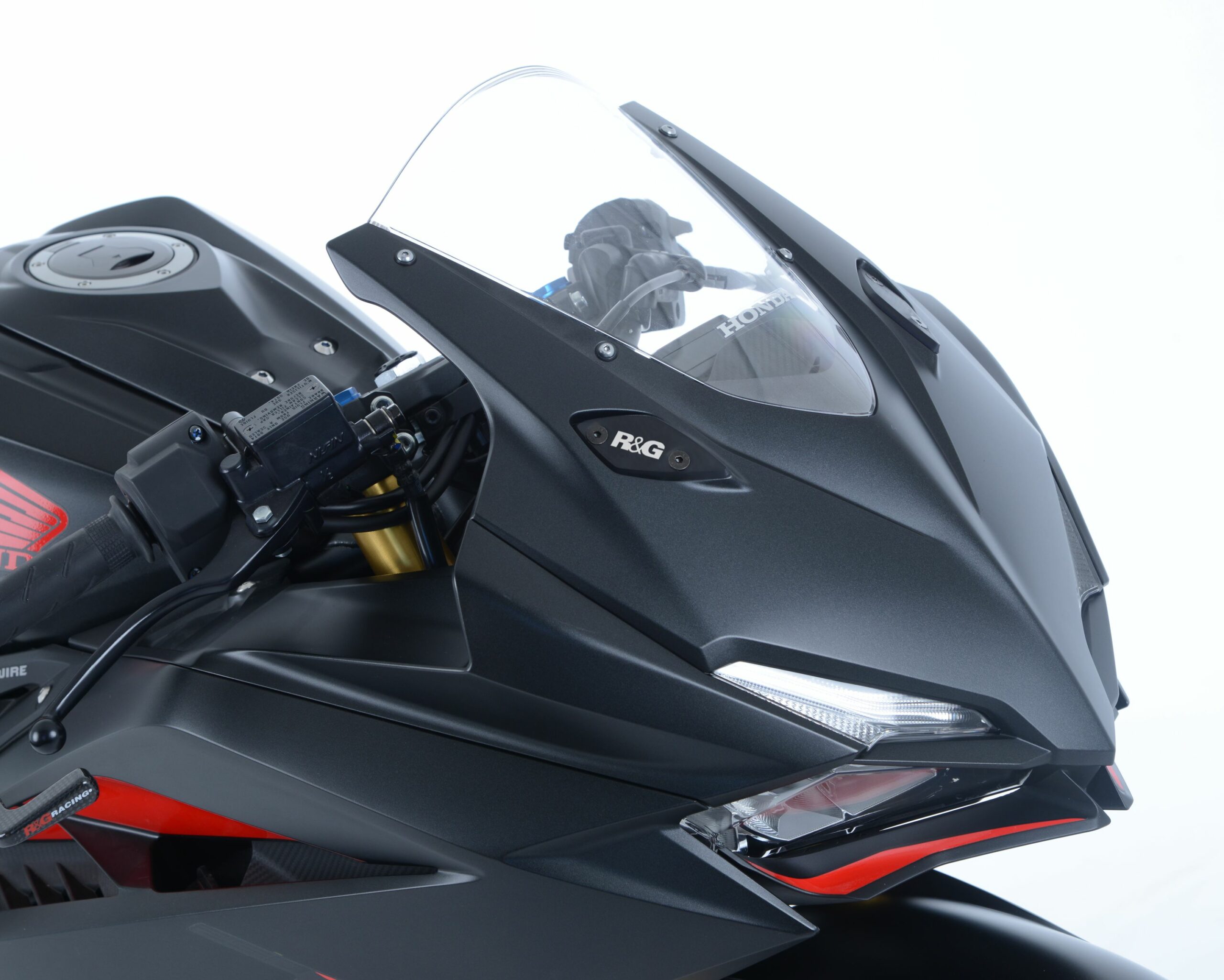 Honda CBR250RR 2017-2020 R&G Mirror Blanking Plates MBP0026BK