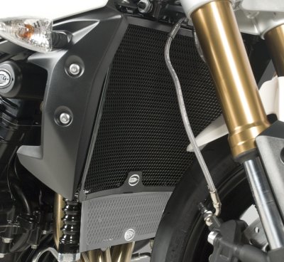 Triumph Speed Triple 2011-2015 R&G Radiator Guard (Aluminium) RAD0099BK