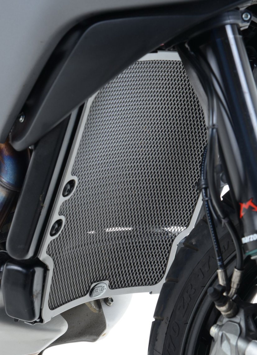 MV Agusta Stradale 800 2015-2018 R&G Radiator Guard (Aluminium) RAD0167BK
