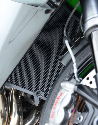 Kawasaki Ninja H2 2015-2020 R&G Radiator Guard (Aluminium) RAD0189BK