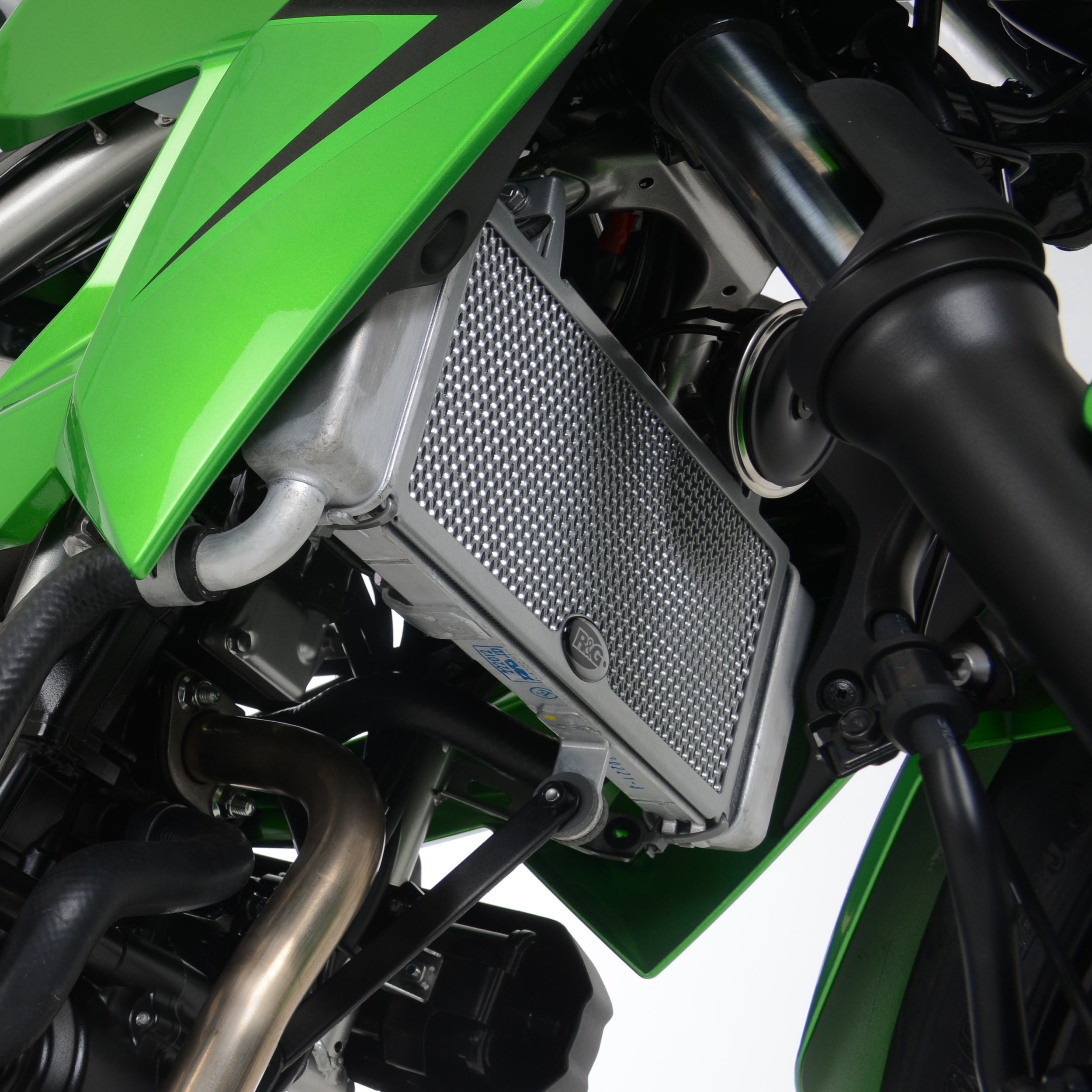 Kawasaki Ninja 125 2019-2023 R&G Radiator Guard (Aluminium) RAD0242TI