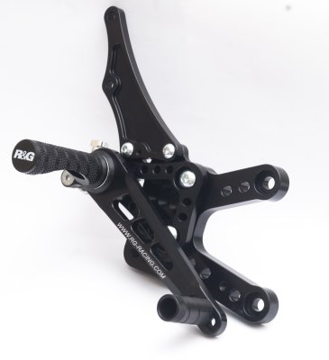 Yamaha YZF-R1 2009-2014 R&G Adjustable Rearsets RSET08BK