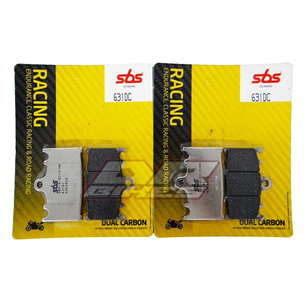 Suzuki GSXR 600 2001 2002 2003 K1 K2 K3 SBS Dual Carbon Front Brake Pads 631DC