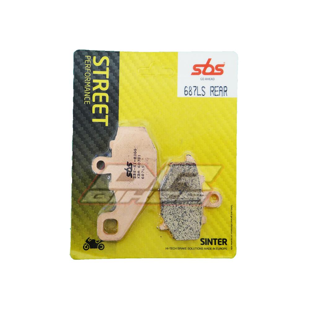 Kawasaki ZX6R 636 2005 2006 C1H C6F Street Sintered Rear Brake Pads 687LS