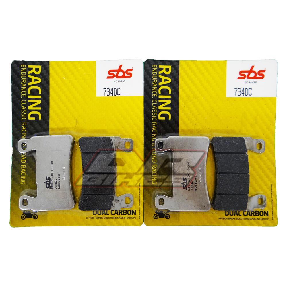 Honda CBR 600 1998 1999 2000 FX FY SBS Dual Carbon Front Brake Pads 734DC