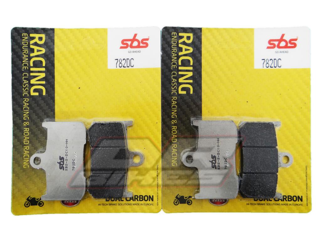 Kawasaki Z800 2013 2014 2015 2016 SBS Dual Carbon Front Brake Pads 782DC