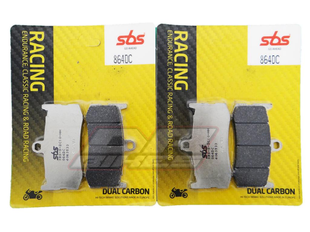 Triumph Daytona 675 2009 - 2016 SBS Dual Carbon Front Brake Pads 864DC