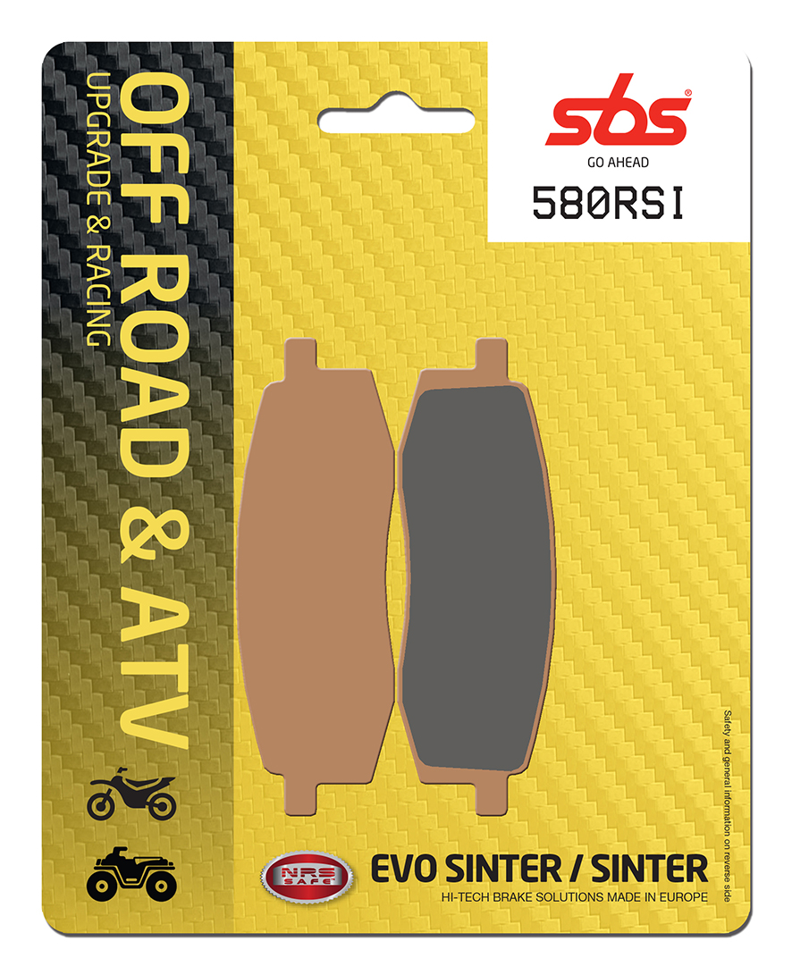 Yamaha YZ 125 1988 SBS Race Sintered Front Brake Pad 580RSI
