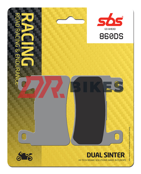 Kawasaki ZX-6 R 636 ABS Ninja 2013-2024 SBS DS Front Brake Pads 860DS-2