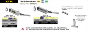 ktm 790 adventure 2019 2020 arrow exhaust (copy)