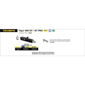 triumph tiger 1200 2022 2023 2024 arrow exhaust (copy)