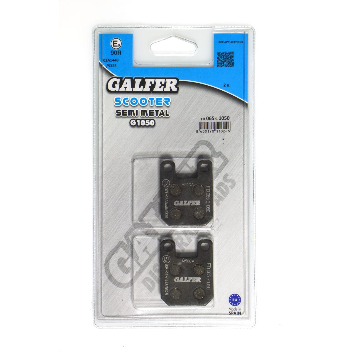 Rieju NKD 50 1981-2017 Galfer Rear Semi-Metallic Brake Pads