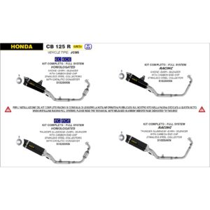 honda cb125r 2021 2022 2023 2024 arrow exhaust (copy)