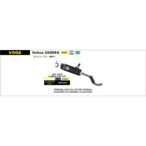 voge valico 900dsx euro 5 2024 arrow exhaust (copy)