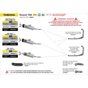 yamaha tenere 700 euro 5 2025 arrow exhaust