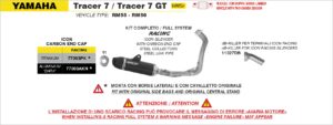 yamaha tracer 7/tracer 7 gt 2025 arrow exhaust