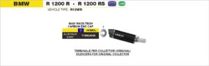 BMW R1200R R1200RS 2015 2016 Arrow Exhaust