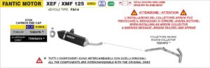 Fantic XEF/XMF125 2025 2026 Arrow Exhaust