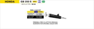 Honda GB 350S Euro 5+ 2025 Arrow Exhaust