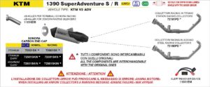 ktm 1390 superadventure s r (euro 5+) 2025 2026 arrow exhaust